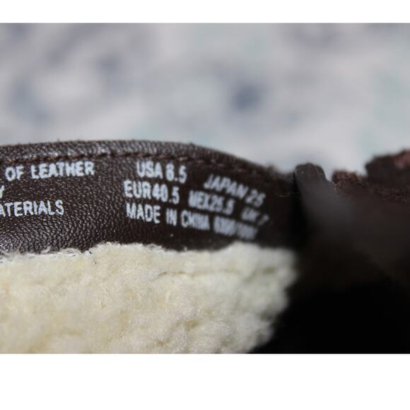 Thom McAn Brown Suede Side Zip Ankle Boots Booties Size 8.5 Contrast Stitching - Picture 10 of 10